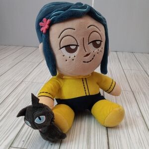 Phunny Kidrobot Laika Coraline and Cat Plush